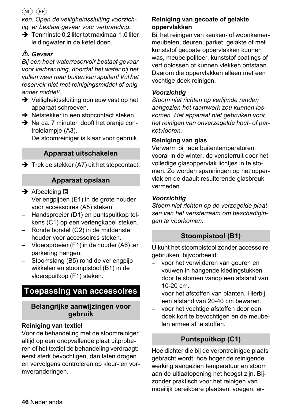 Toepassing van accessoires | Silvercrest SDR 1500 A1 User Manual | Page 46 / 80