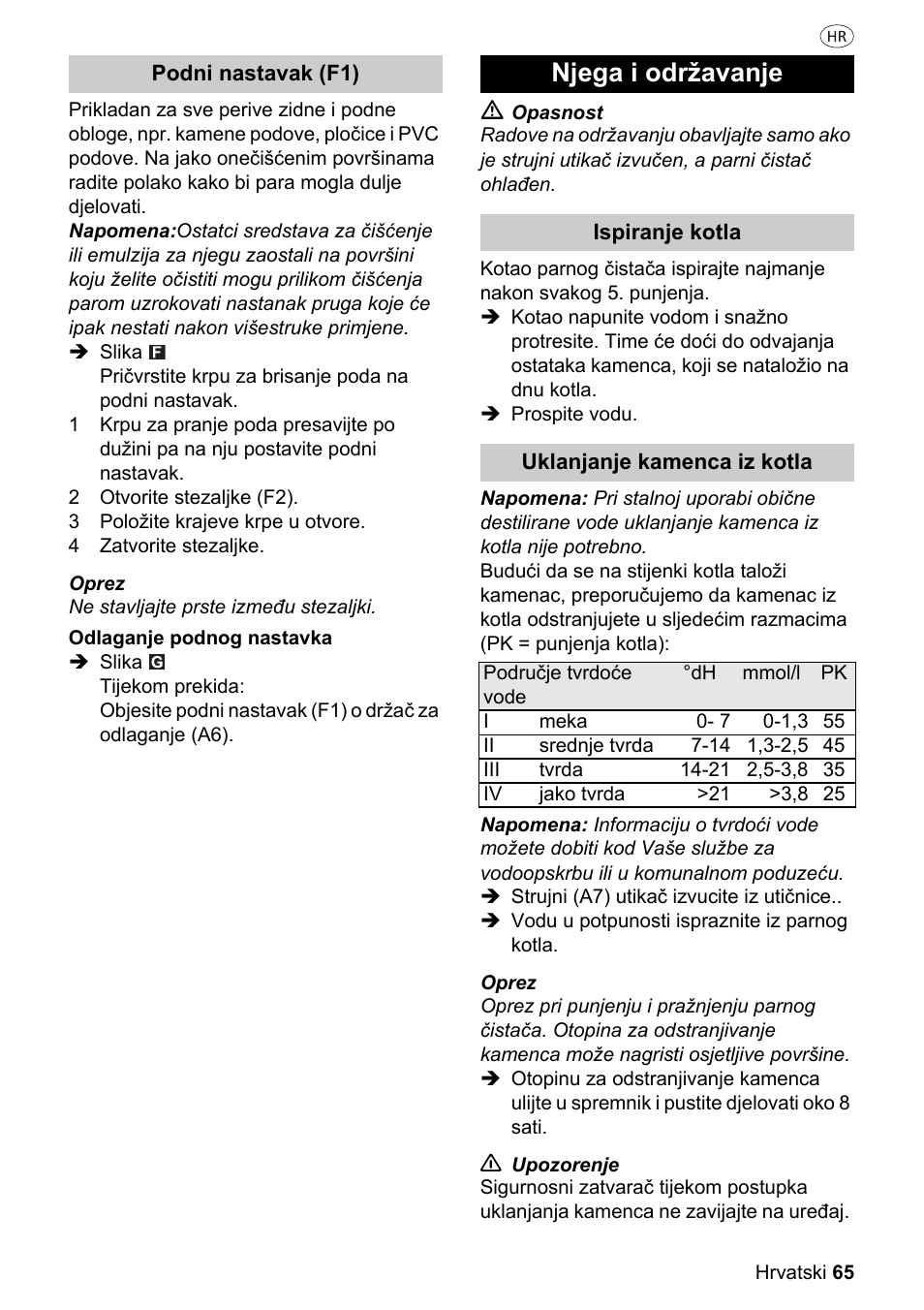 Njega i održavanje | Silvercrest SDR 1500 A1 User Manual | Page 65 / 80