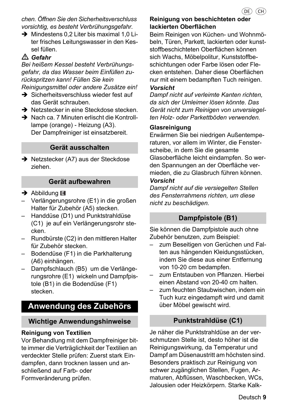 Anwendung des zubehörs | Silvercrest SDR 1500 A1 User Manual | Page 9 / 80