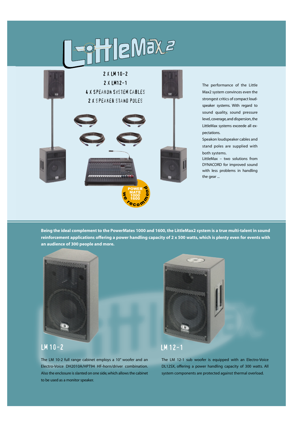 Dynacord LITTLEMAX User Manual | Page 3 / 4