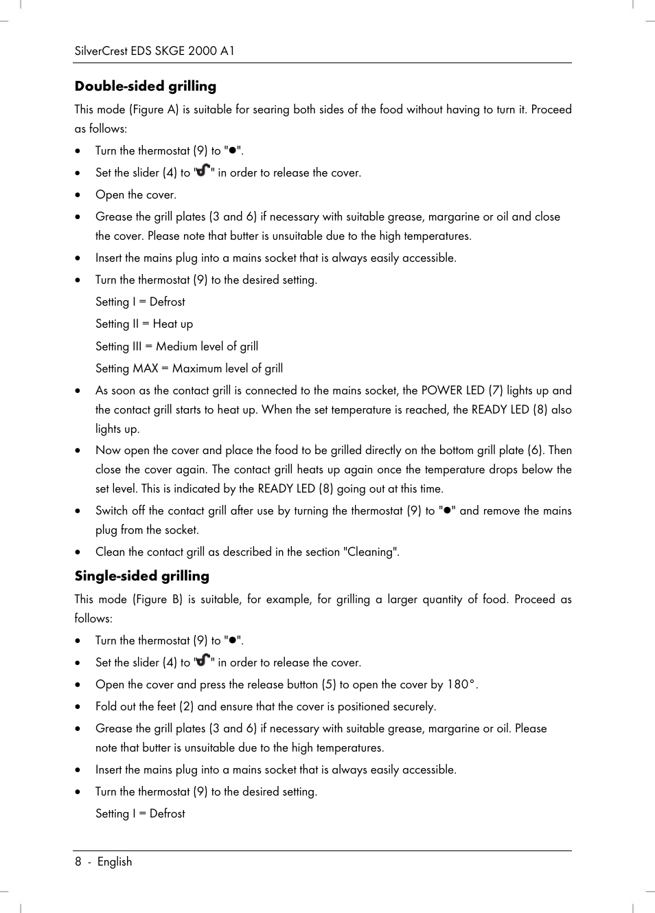 Silvercrest SKGE 2000 A1 User Manual | Page 10 / 100