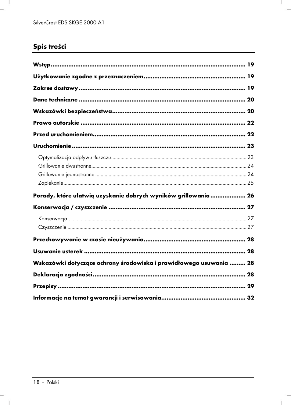 Silvercrest SKGE 2000 A1 User Manual | Page 20 / 100