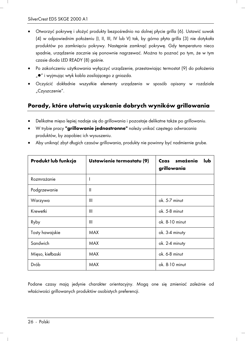 Silvercrest SKGE 2000 A1 User Manual | Page 28 / 100