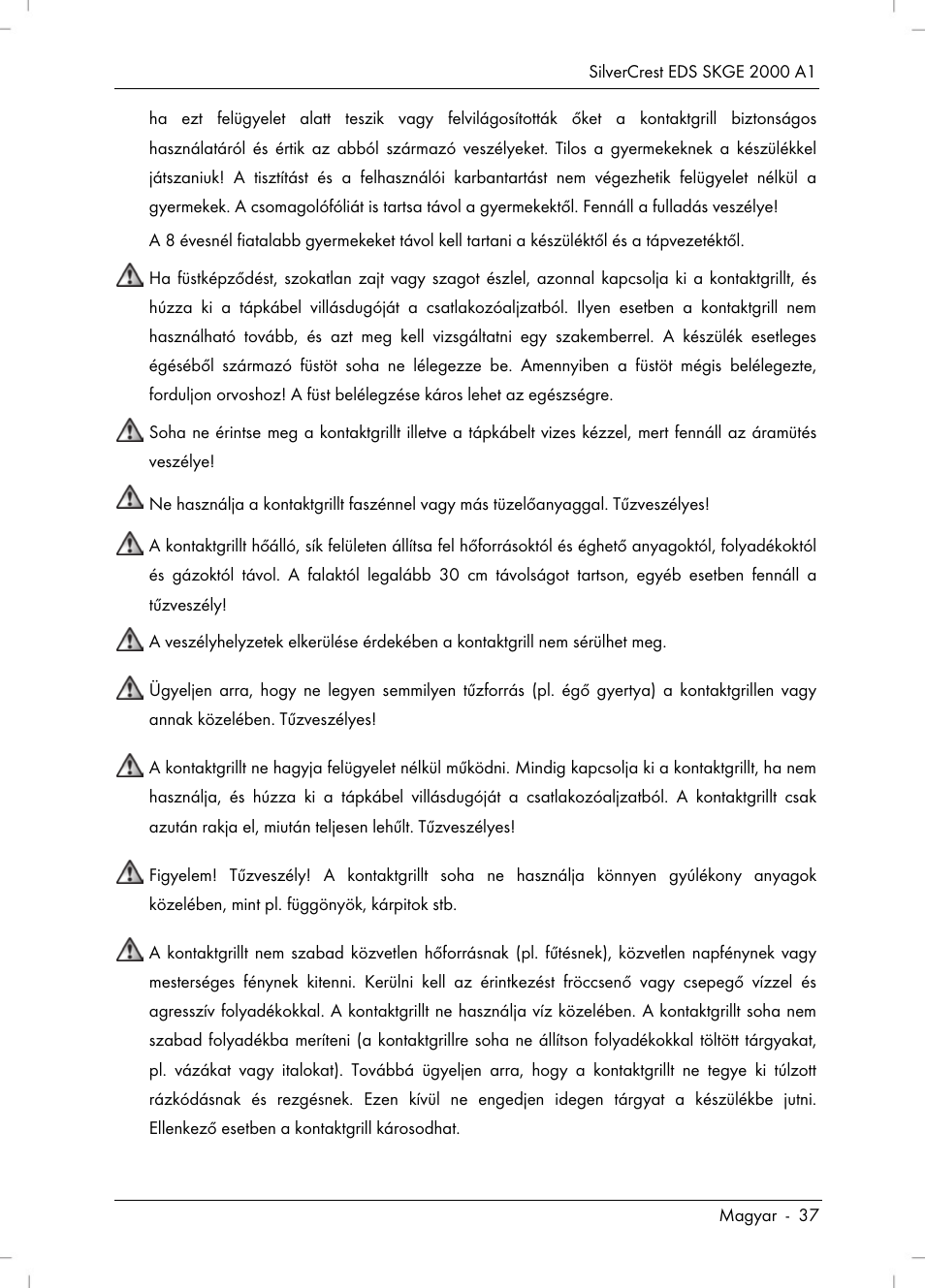 Silvercrest SKGE 2000 A1 User Manual | Page 39 / 100