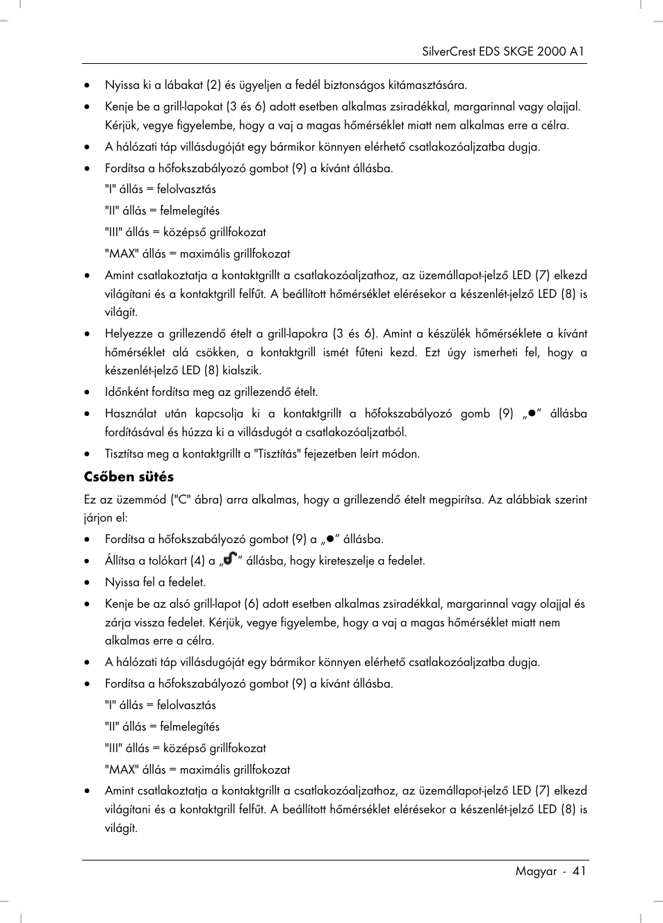 Silvercrest SKGE 2000 A1 User Manual | Page 43 / 100