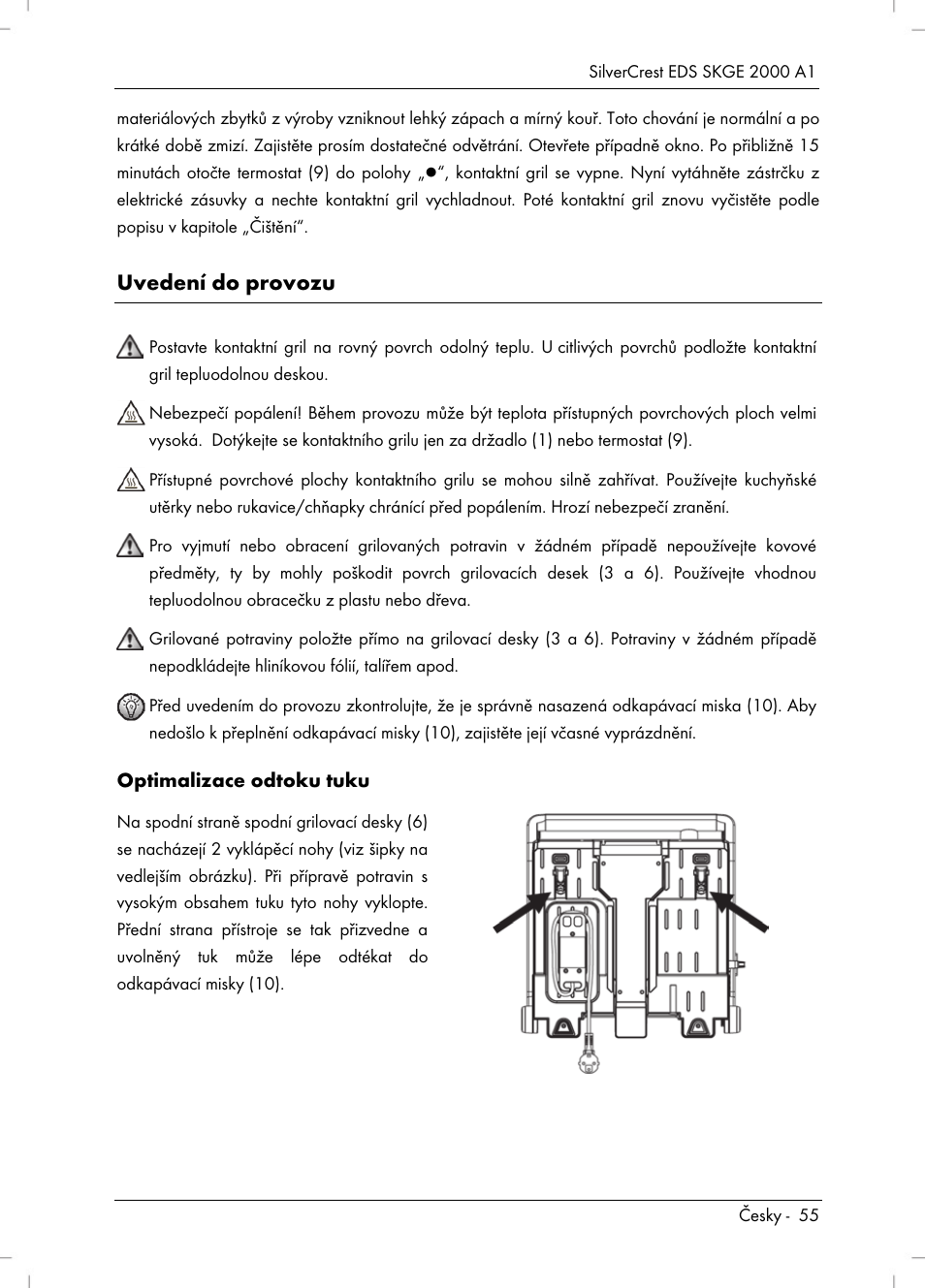 Uvedení do provozu | Silvercrest SKGE 2000 A1 User Manual | Page 57 / 100