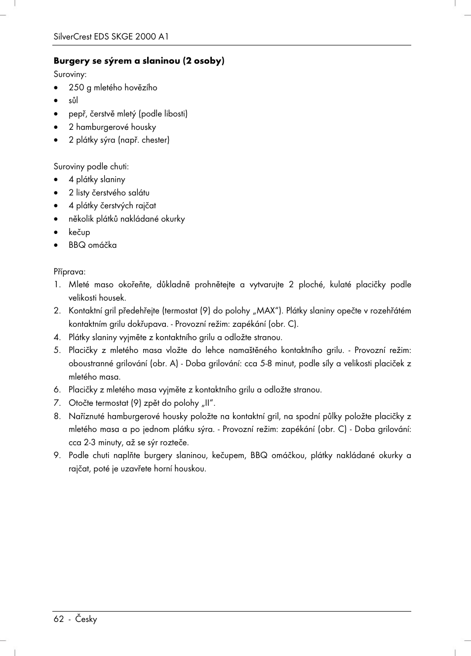 Silvercrest SKGE 2000 A1 User Manual | Page 64 / 100