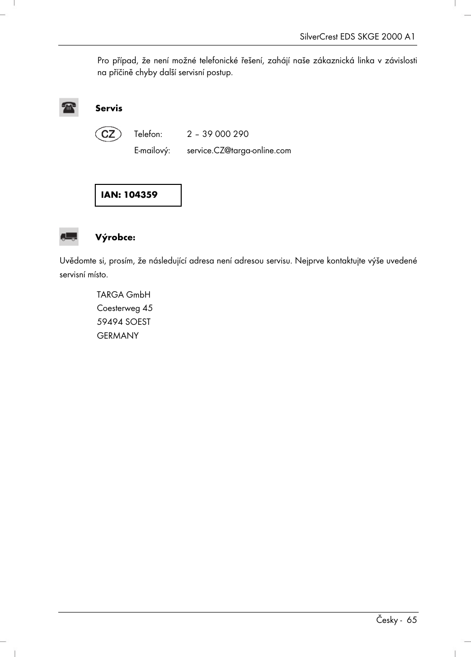 Silvercrest SKGE 2000 A1 User Manual | Page 67 / 100