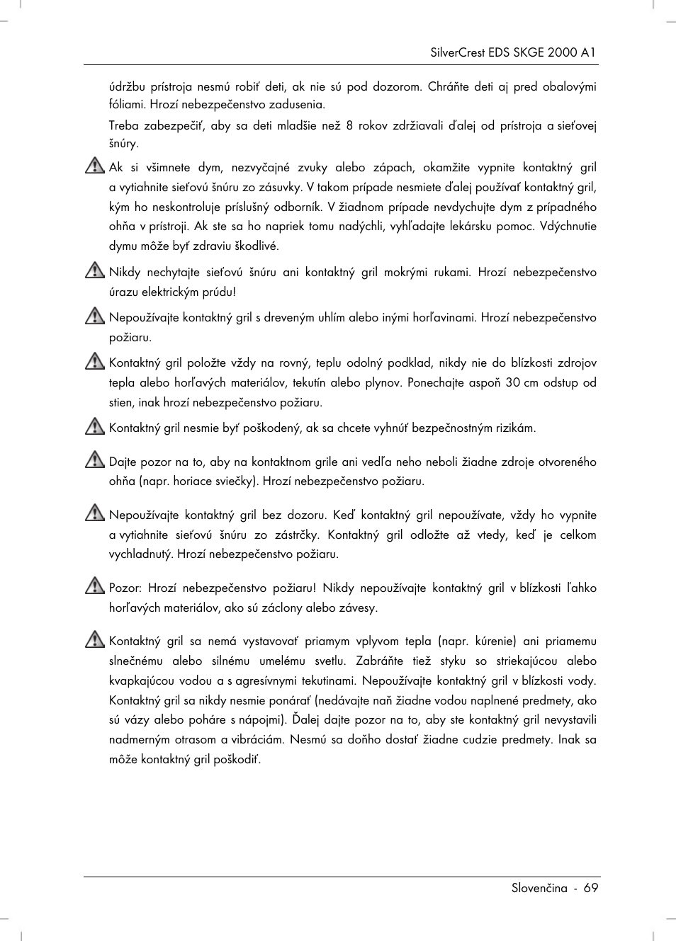 Silvercrest SKGE 2000 A1 User Manual | Page 71 / 100