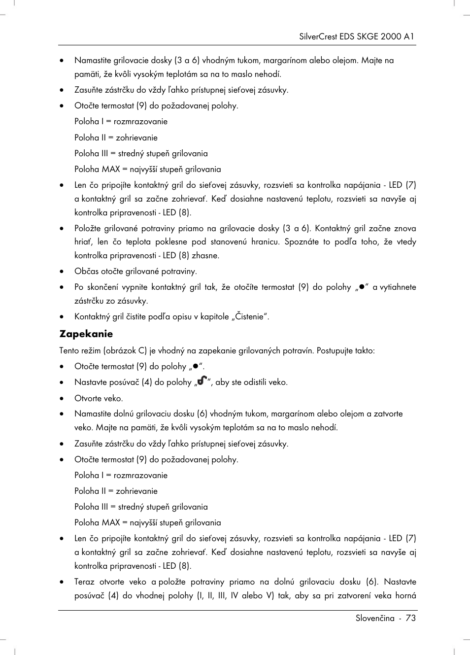 Silvercrest SKGE 2000 A1 User Manual | Page 75 / 100