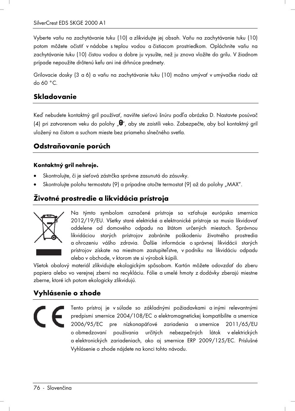 Silvercrest SKGE 2000 A1 User Manual | Page 78 / 100