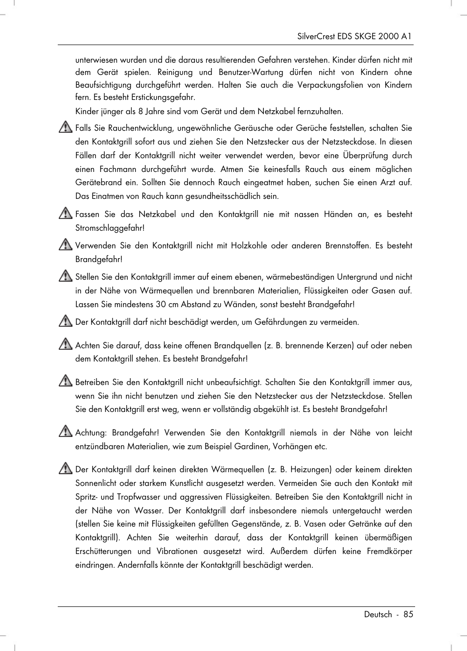 Silvercrest SKGE 2000 A1 User Manual | Page 87 / 100