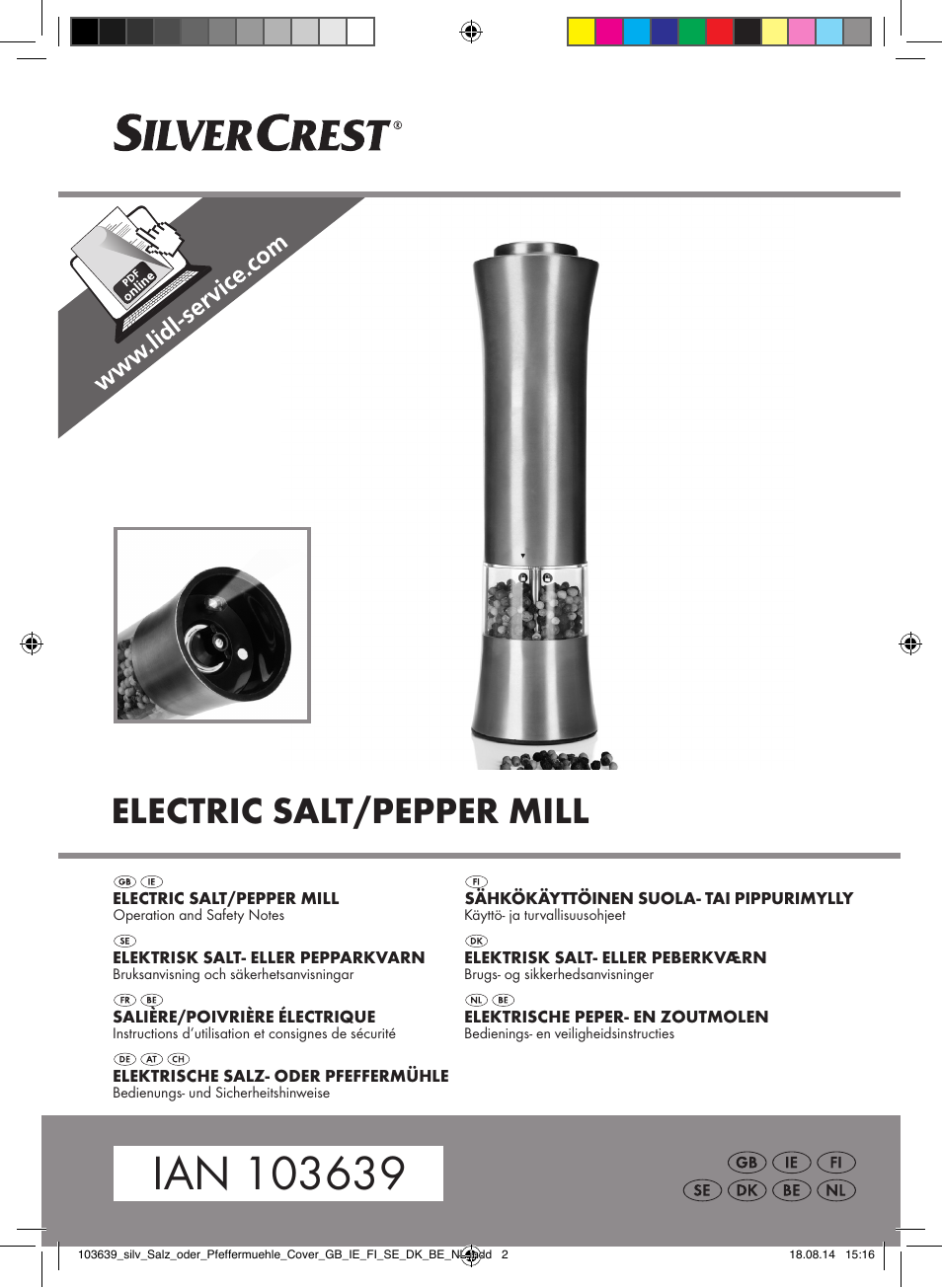 Silvercrest Z31738/Z31738A/ Z31738B/Z31738C User Manual | 35 pages