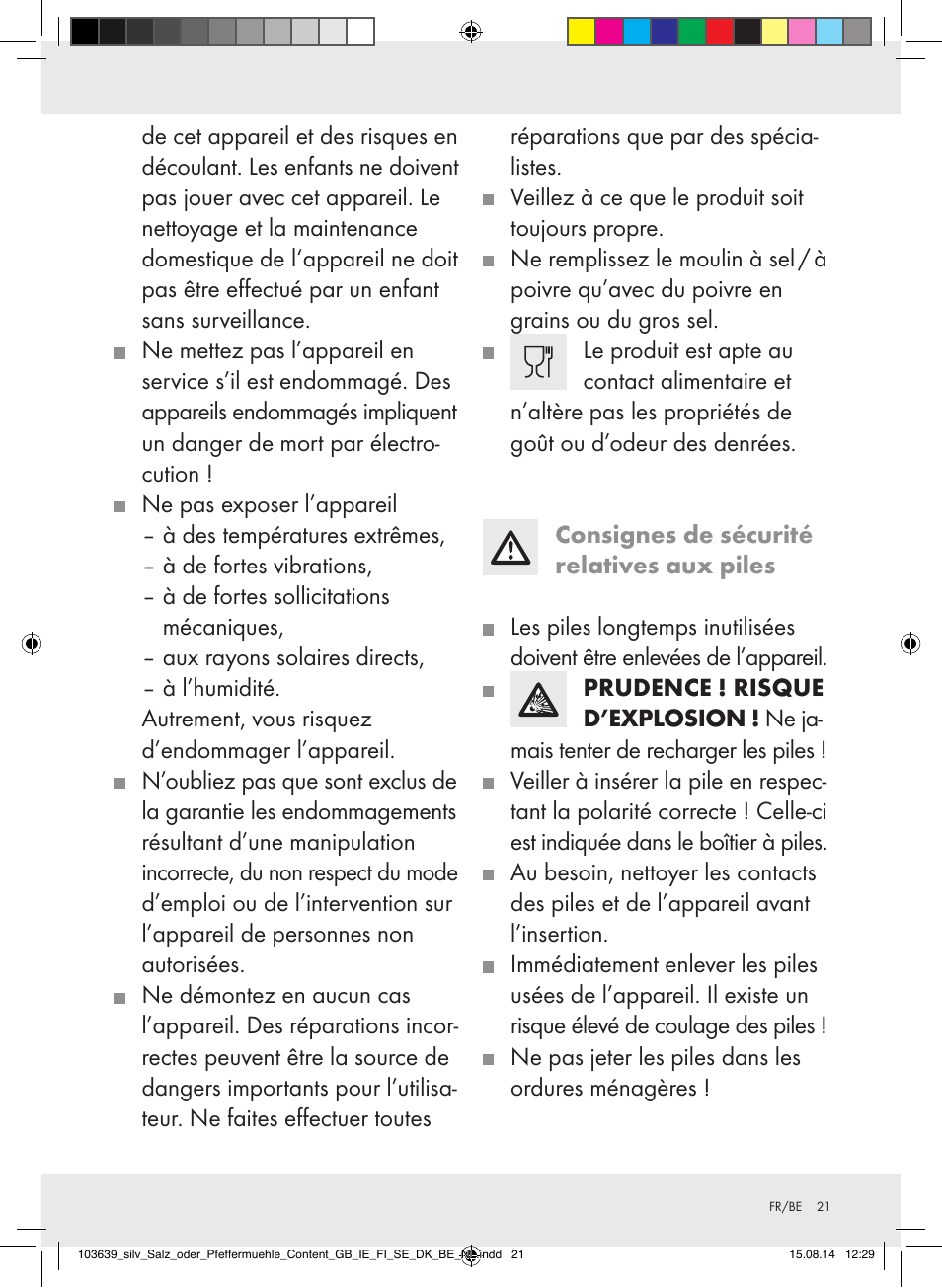 Silvercrest Z31738/Z31738A/ Z31738B/Z31738C User Manual | Page 21 / 35