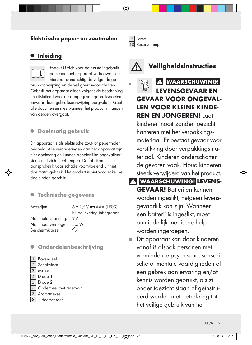 Silvercrest Z31738/Z31738A/ Z31738B/Z31738C User Manual | Page 25 / 35