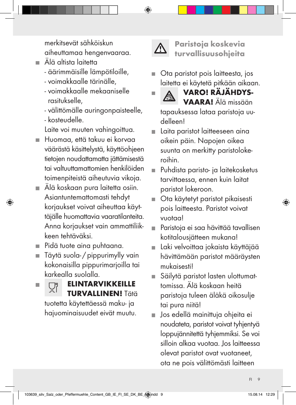Silvercrest Z31738/Z31738A/ Z31738B/Z31738C User Manual | Page 9 / 35
