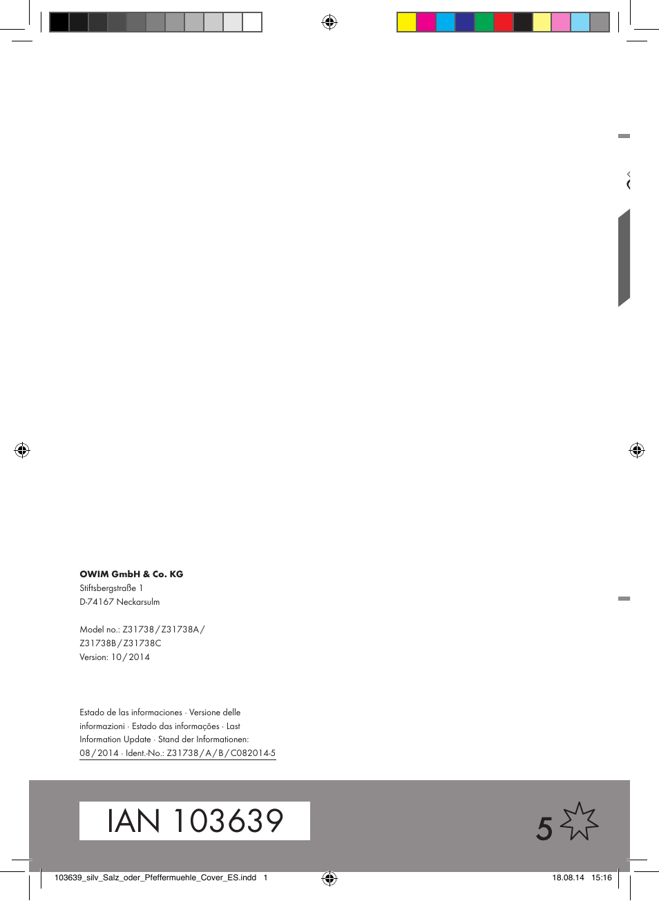 Silvercrest Z31738/Z31738A/ Z31738B/Z31738C User Manual | Page 28 / 28