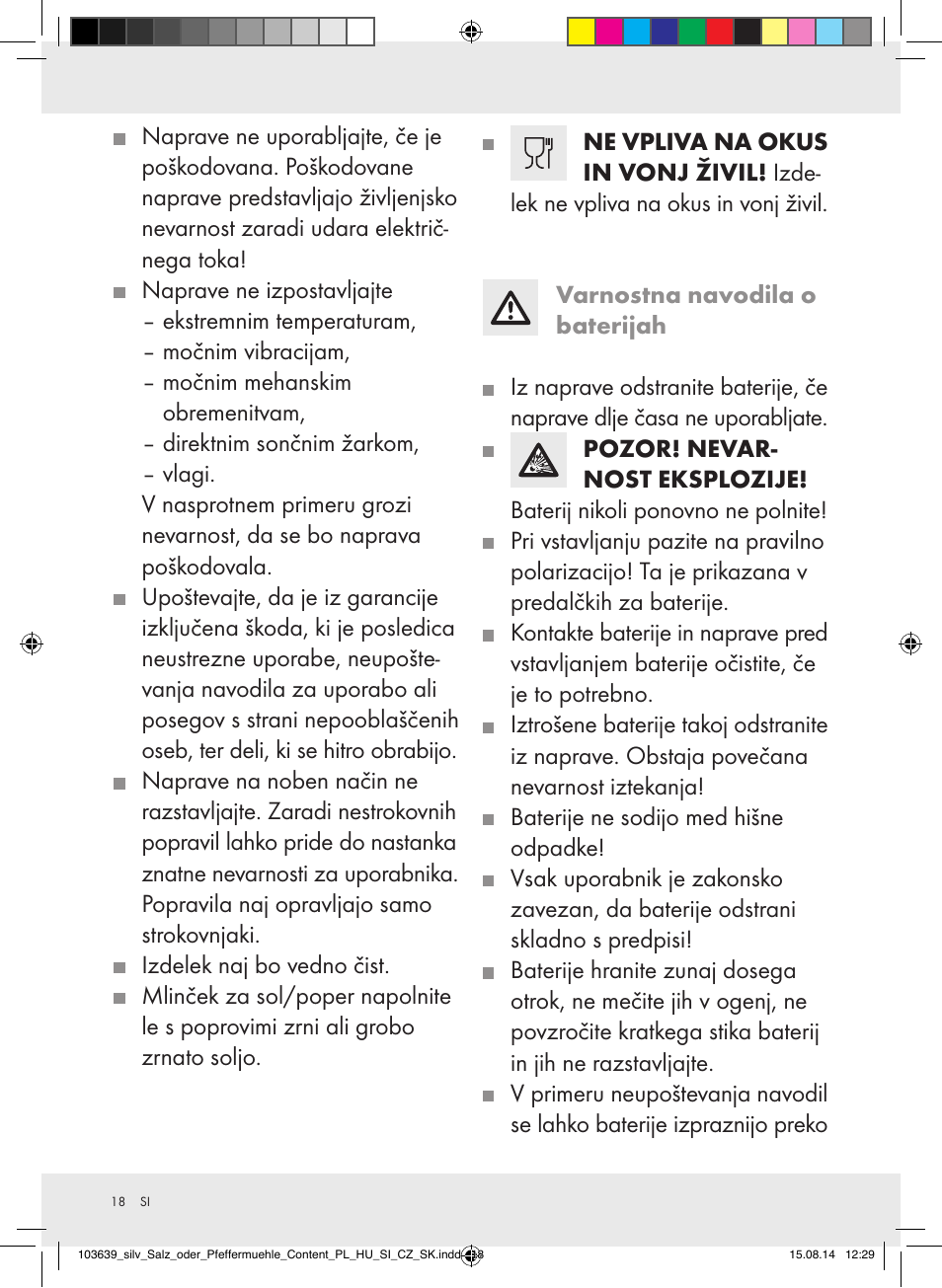 Silvercrest Z31738/Z31738A/ Z31738B/Z31738C User Manual | Page 18 / 35