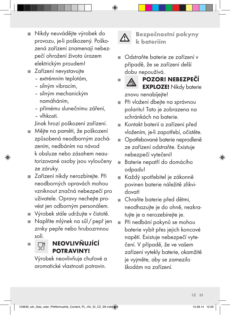 Silvercrest Z31738/Z31738A/ Z31738B/Z31738C User Manual | Page 23 / 35