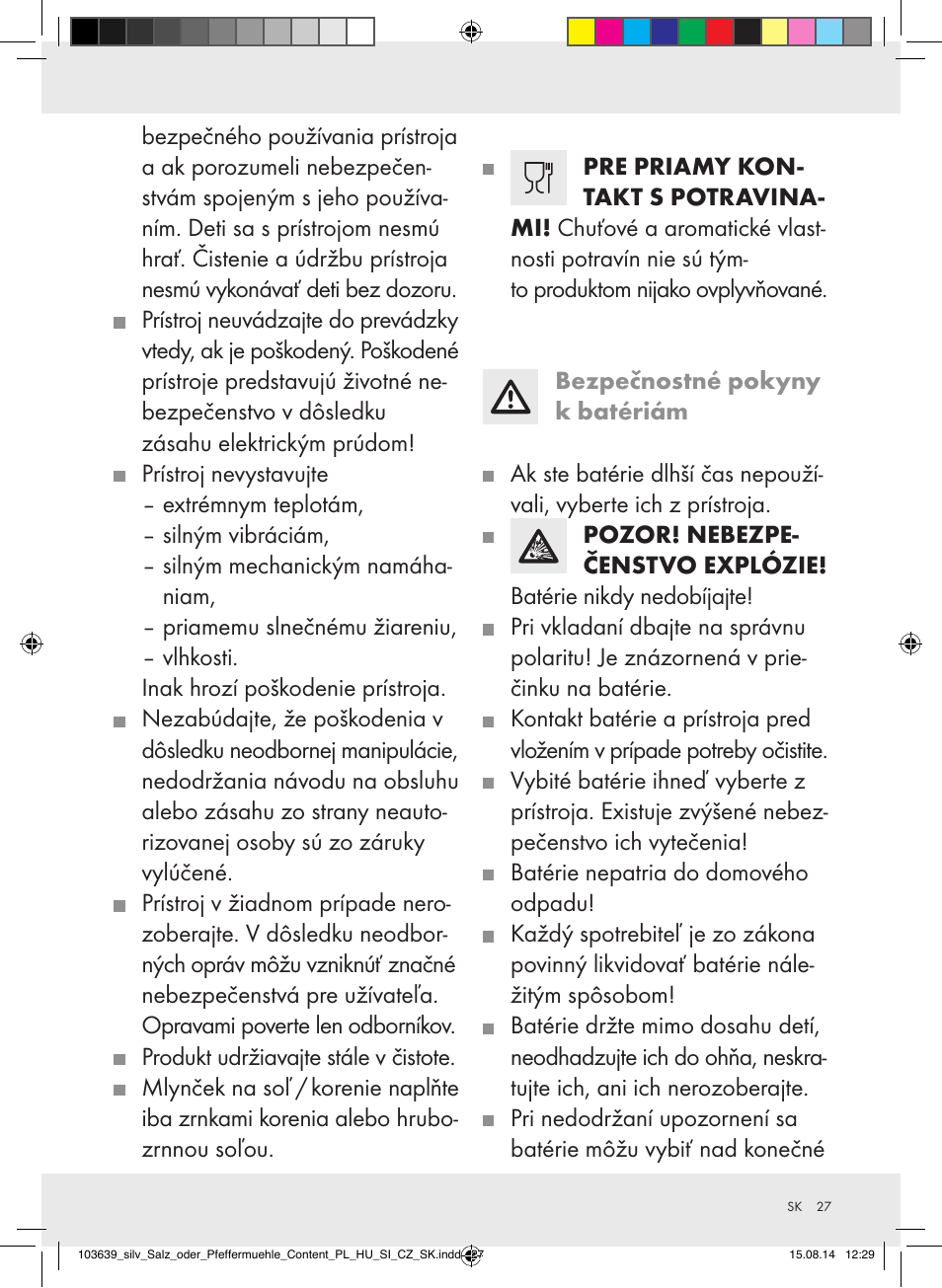 Silvercrest Z31738/Z31738A/ Z31738B/Z31738C User Manual | Page 27 / 35