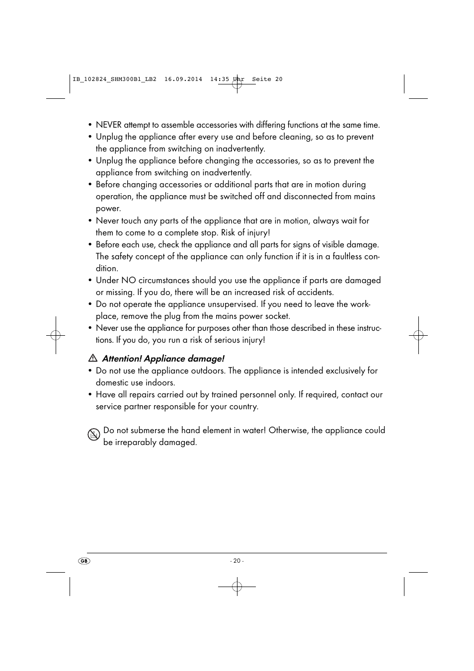 Silvercrest SHM 300 B1 User Manual | Page 23 / 27
