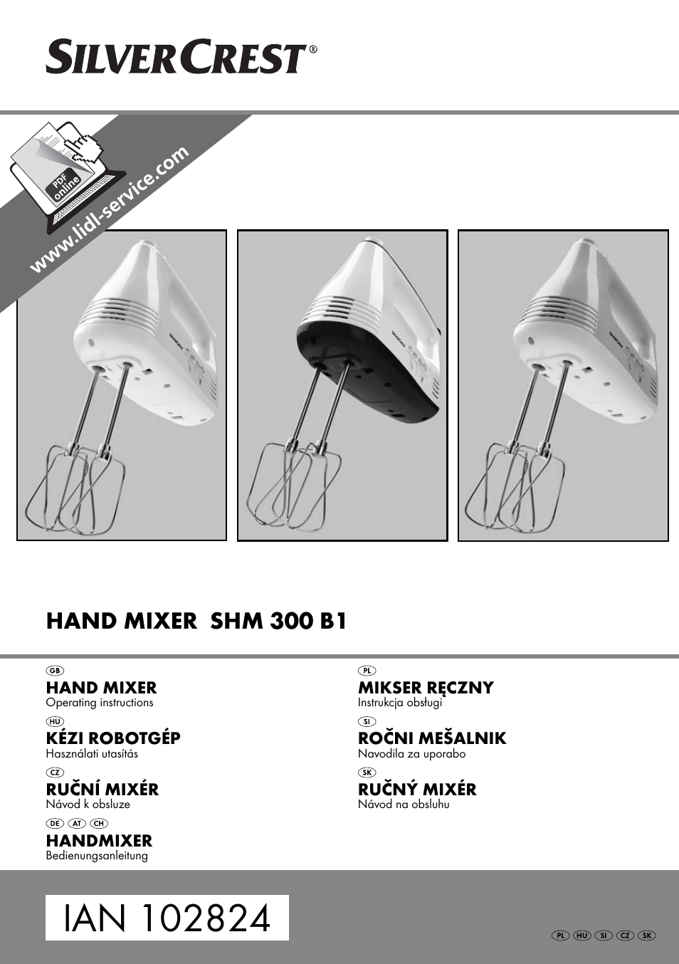 Silvercrest SHM 300 B1 User Manual | 59 pages