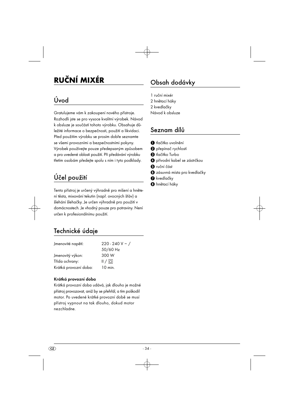 Silvercrest SHM 300 B1 User Manual | Page 37 / 59