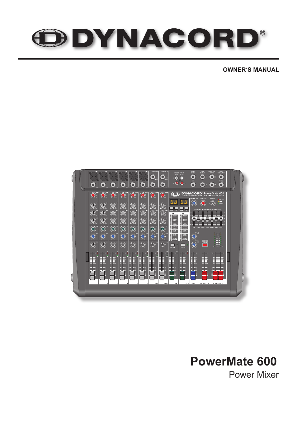 Powermate 600 | Dynacord PowerMate 600 User Manual | Page 21 / 64