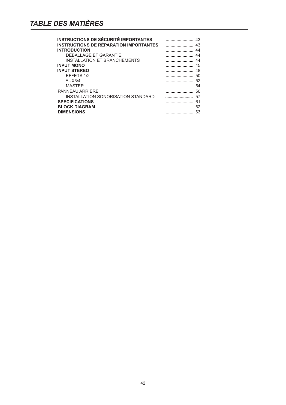 Dynacord PowerMate 600 User Manual | Page 42 / 64