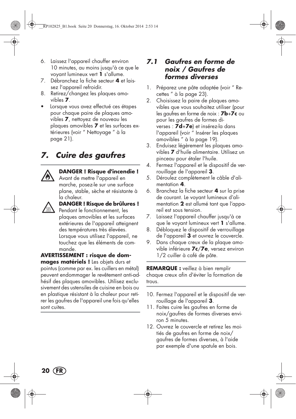 Cuire des gaufres | Silvercrest SWEW 750 B2 User Manual | Page 22 / 54