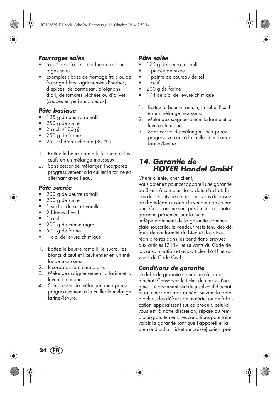 Garantie de hoyer handel gmbh | Silvercrest SWEW 750 B2 User Manual | Page 26 / 54