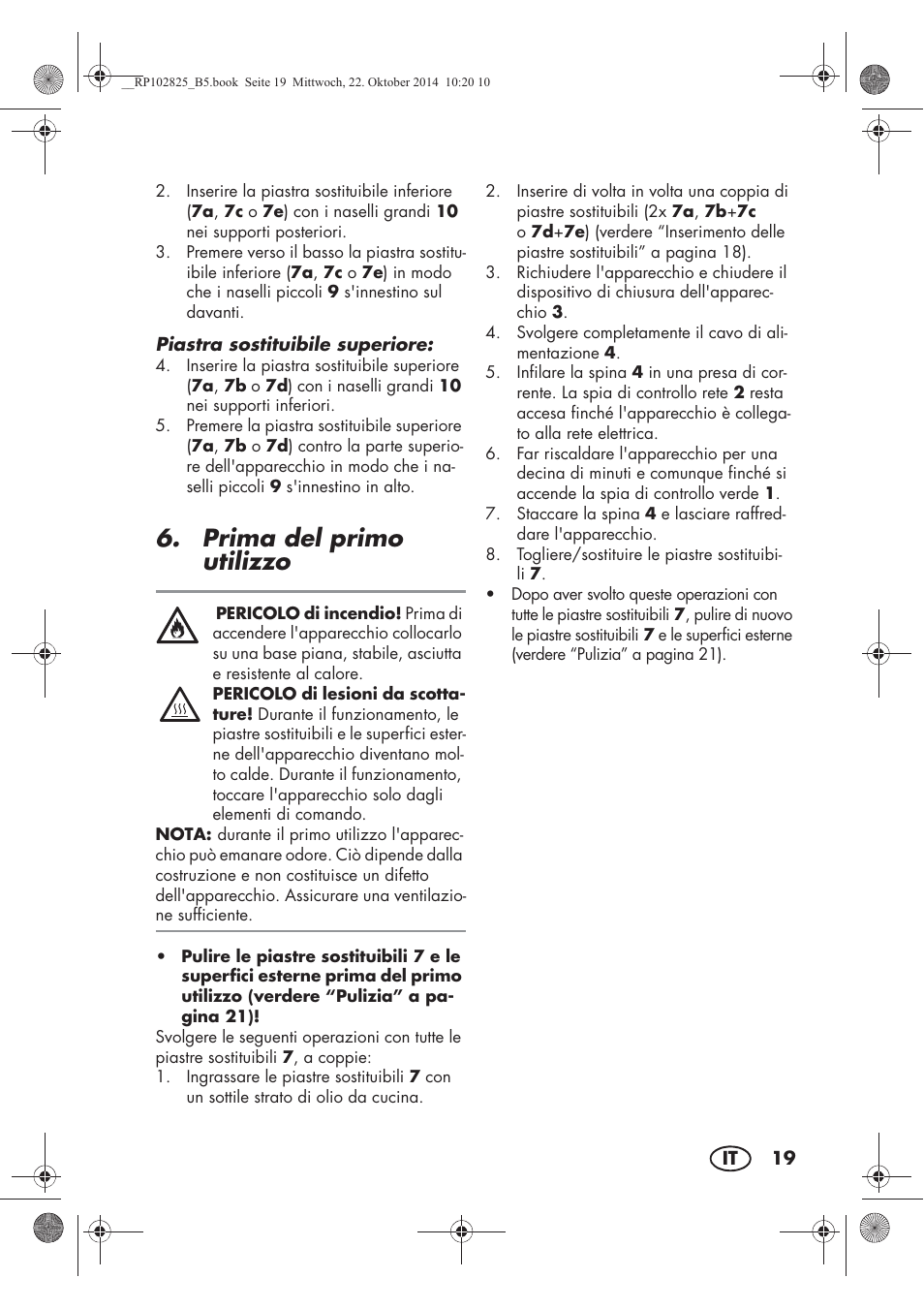 Prima del primo utilizzo | Silvercrest SWEW 750 B2 User Manual | Page 21 / 66