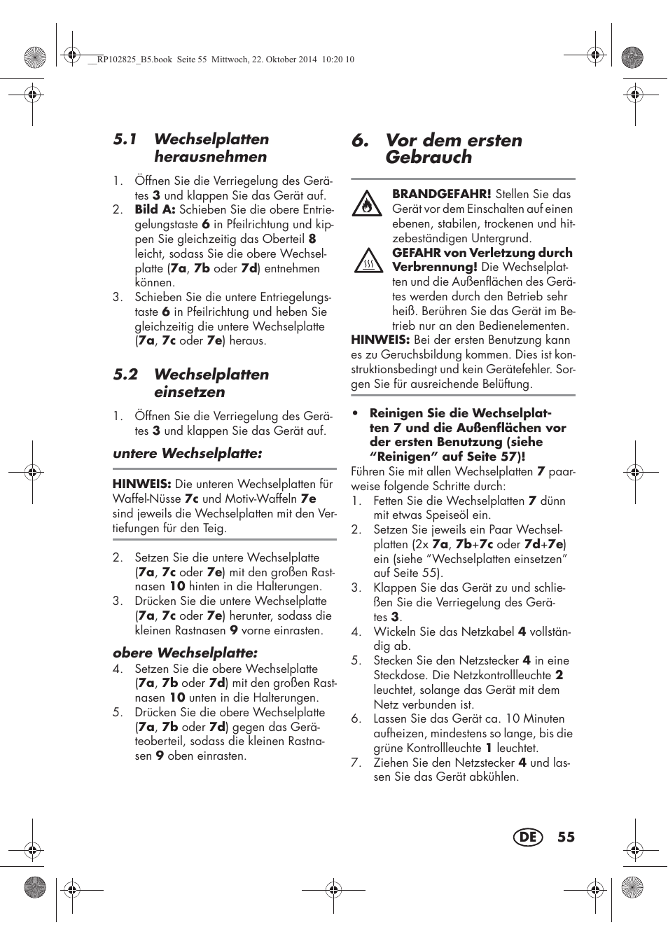 Vor dem ersten gebrauch | Silvercrest SWEW 750 B2 User Manual | Page 57 / 66