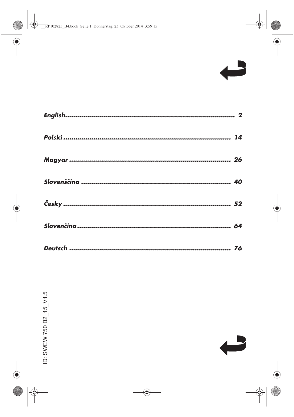 Silvercrest SWEW 750 B2 User Manual | Page 2 / 90
