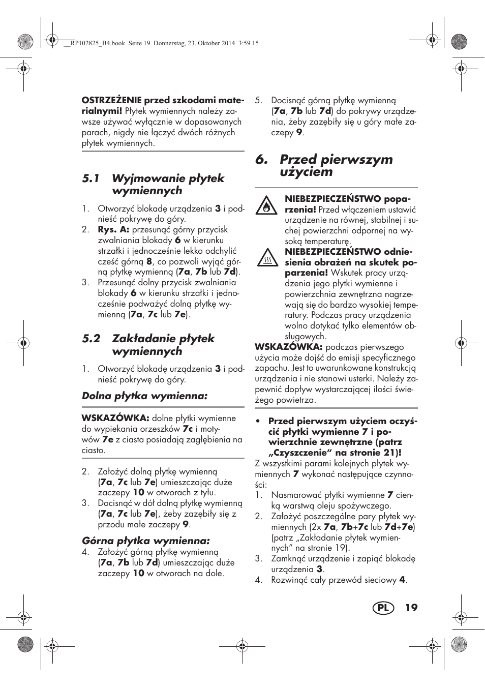 Przed pierwszym u yciem | Silvercrest SWEW 750 B2 User Manual | Page 21 / 90