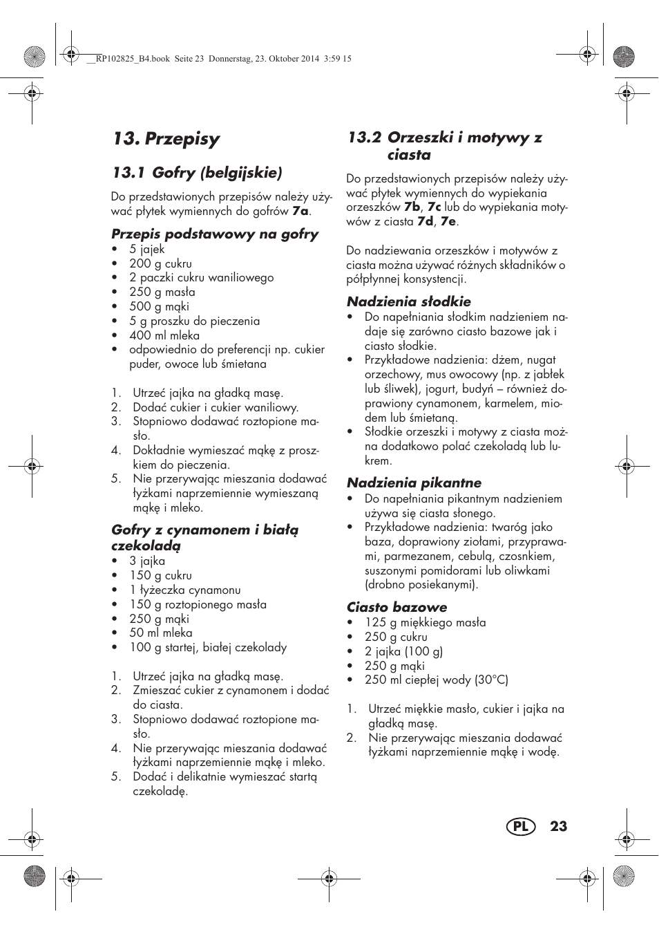 Przepisy | Silvercrest SWEW 750 B2 User Manual | Page 25 / 90