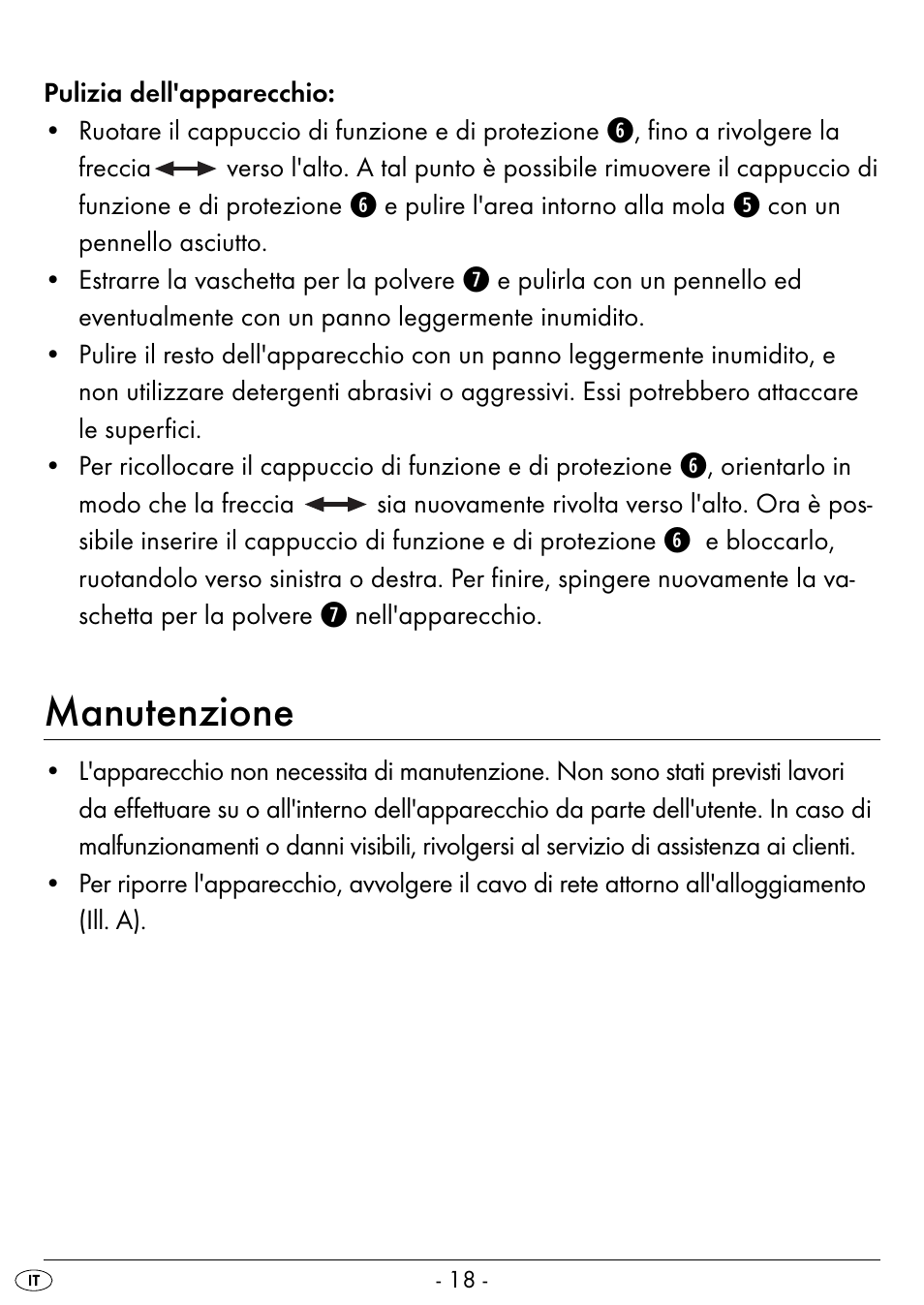 Manutenzione | Silvercrest SEAS 20 A1 User Manual | Page 21 / 54