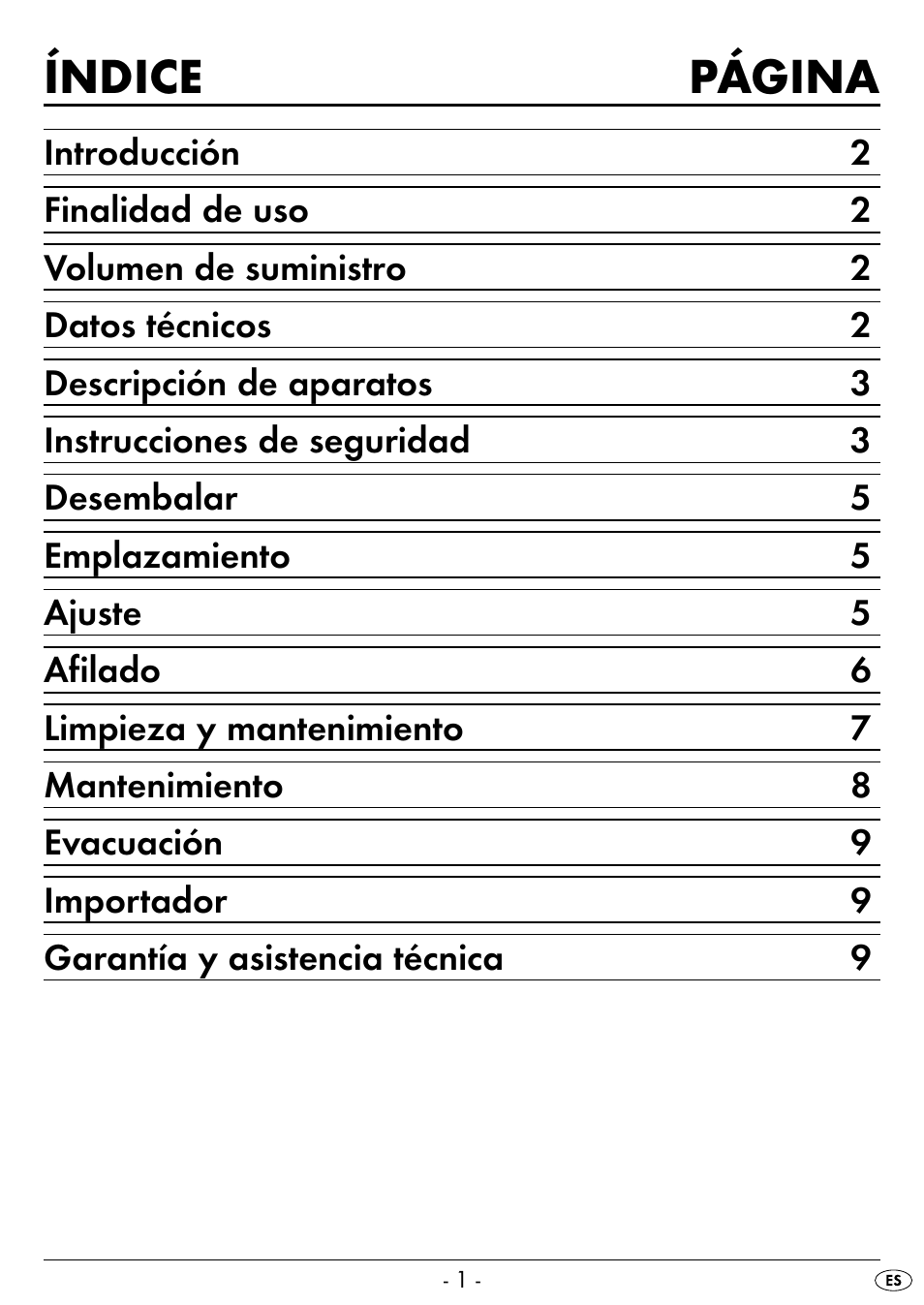 Índice página | Silvercrest SEAS 20 A1 User Manual | Page 4 / 54