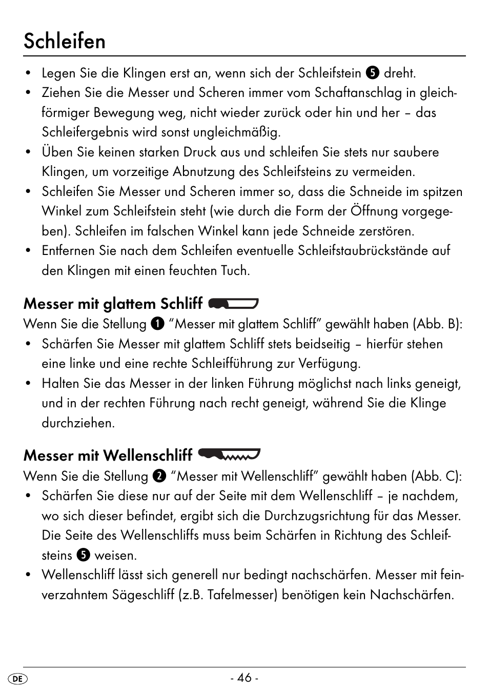 Schleifen | Silvercrest SEAS 20 A1 User Manual | Page 49 / 54