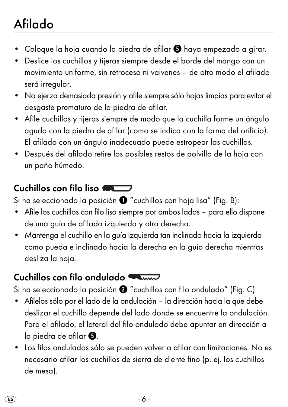 Afilado | Silvercrest SEAS 20 A1 User Manual | Page 9 / 54