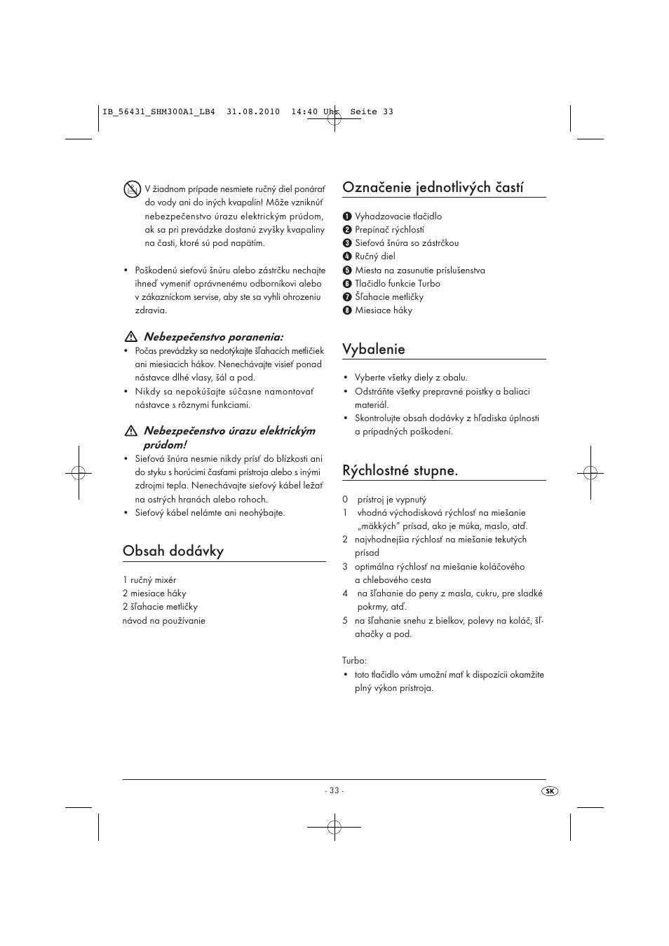 Silvercrest SHM 300 A1 User Manual | Page 35 / 43