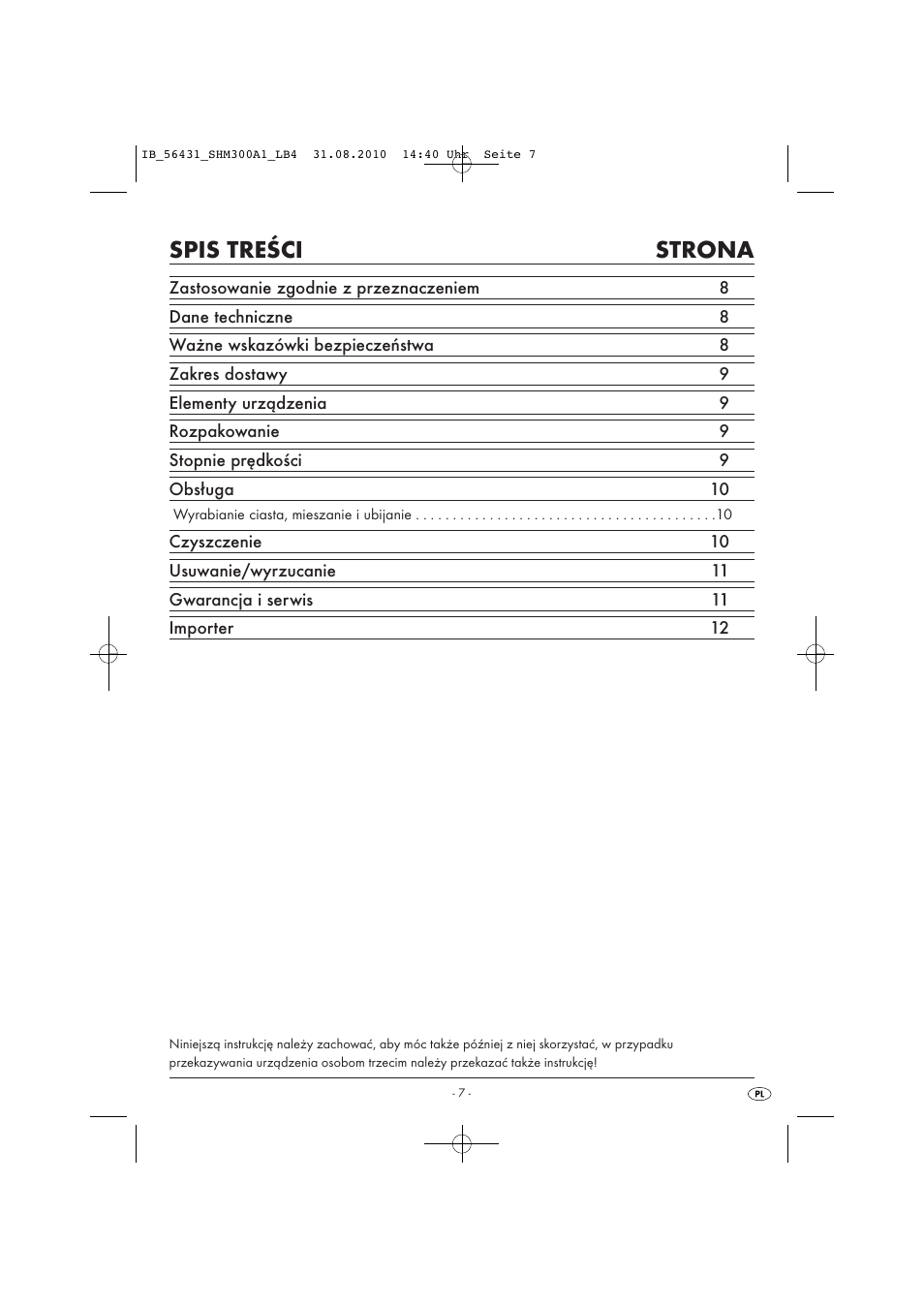 Silvercrest SHM 300 A1 User Manual | Page 9 / 43
