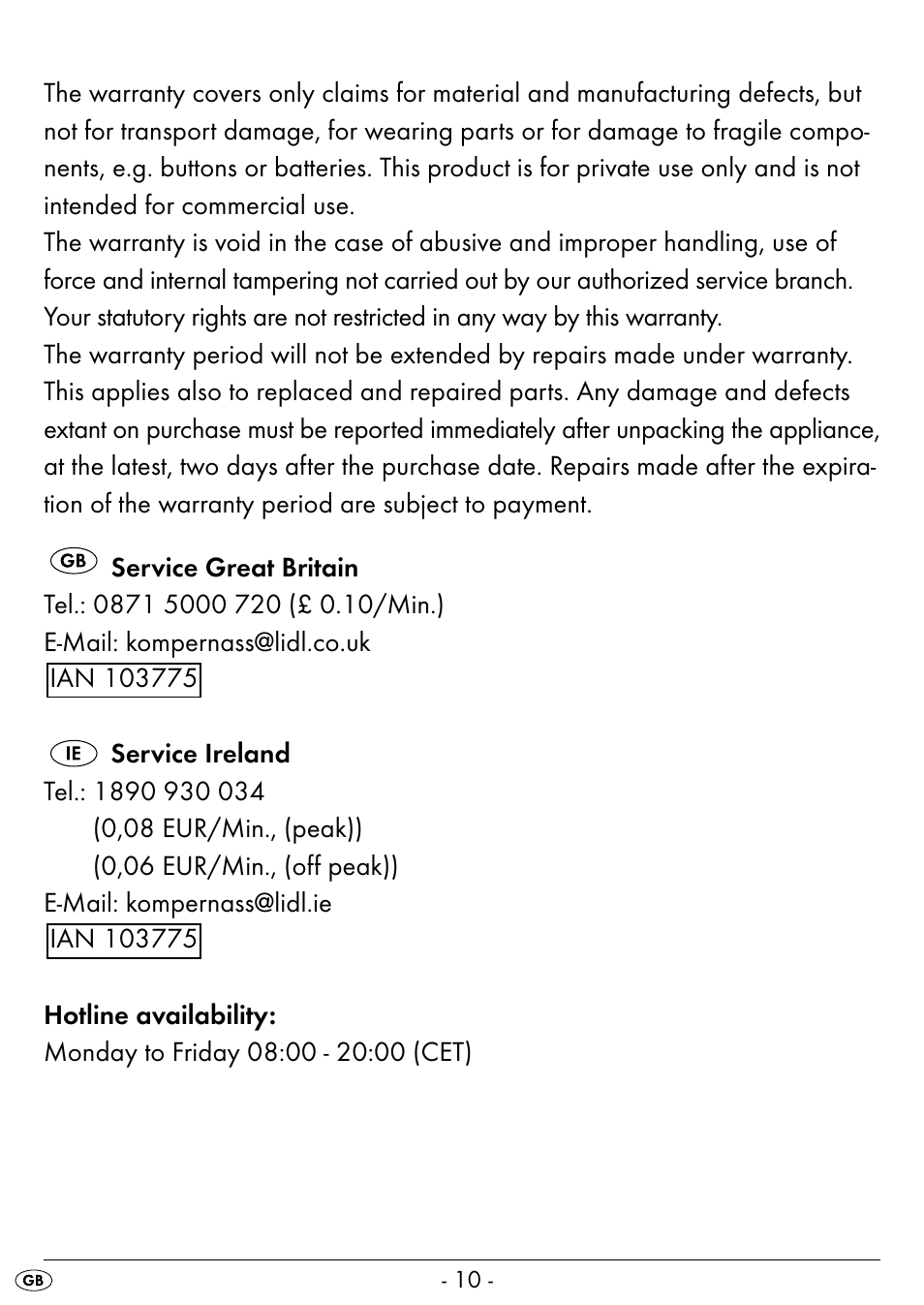 Silvercrest SEAS 20 A1 User Manual | Page 13 / 54