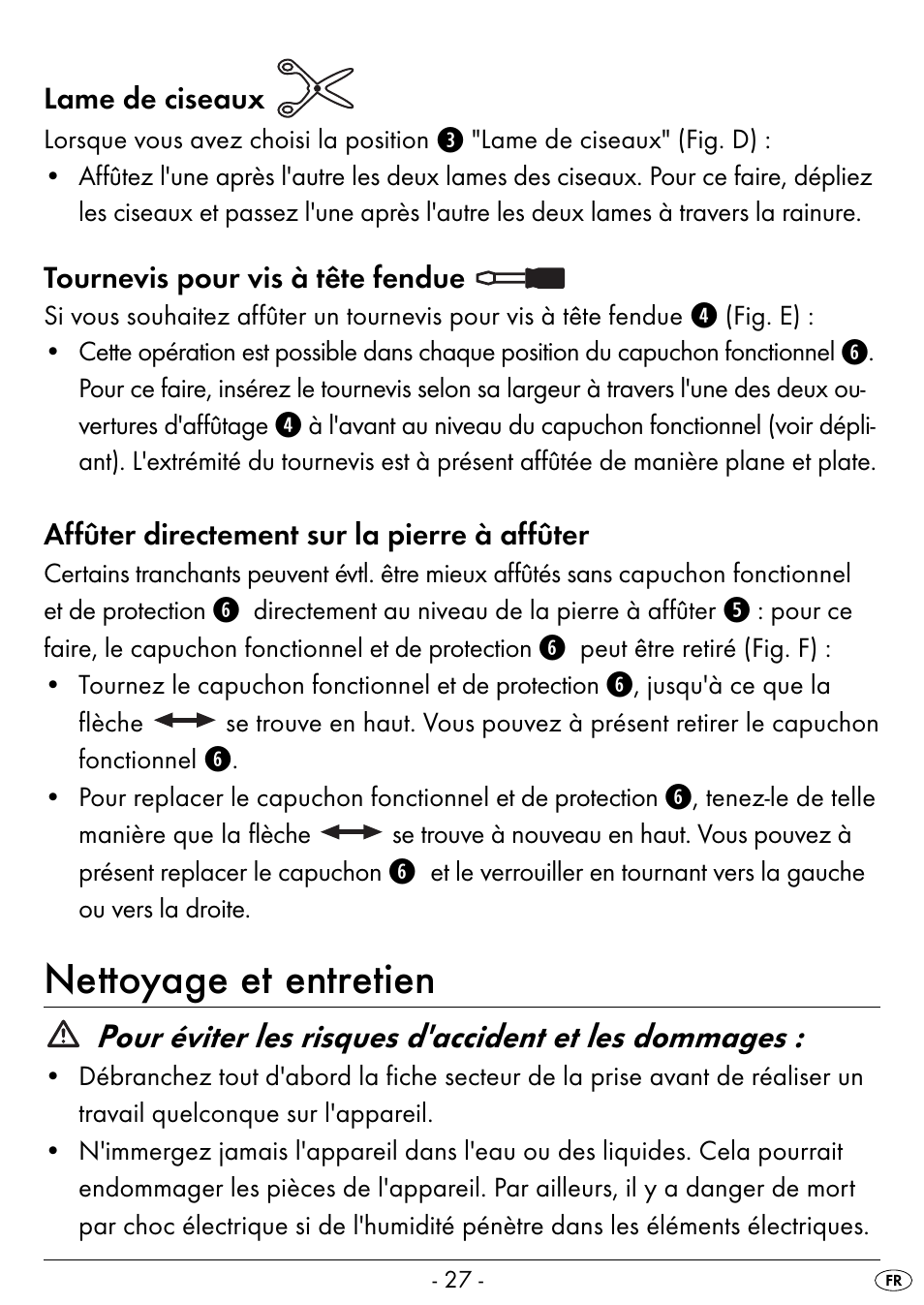 Nettoyage et entretien, Pour éviter les risques d'accident et les dommages | Silvercrest SEAS 20 A1 User Manual | Page 30 / 54