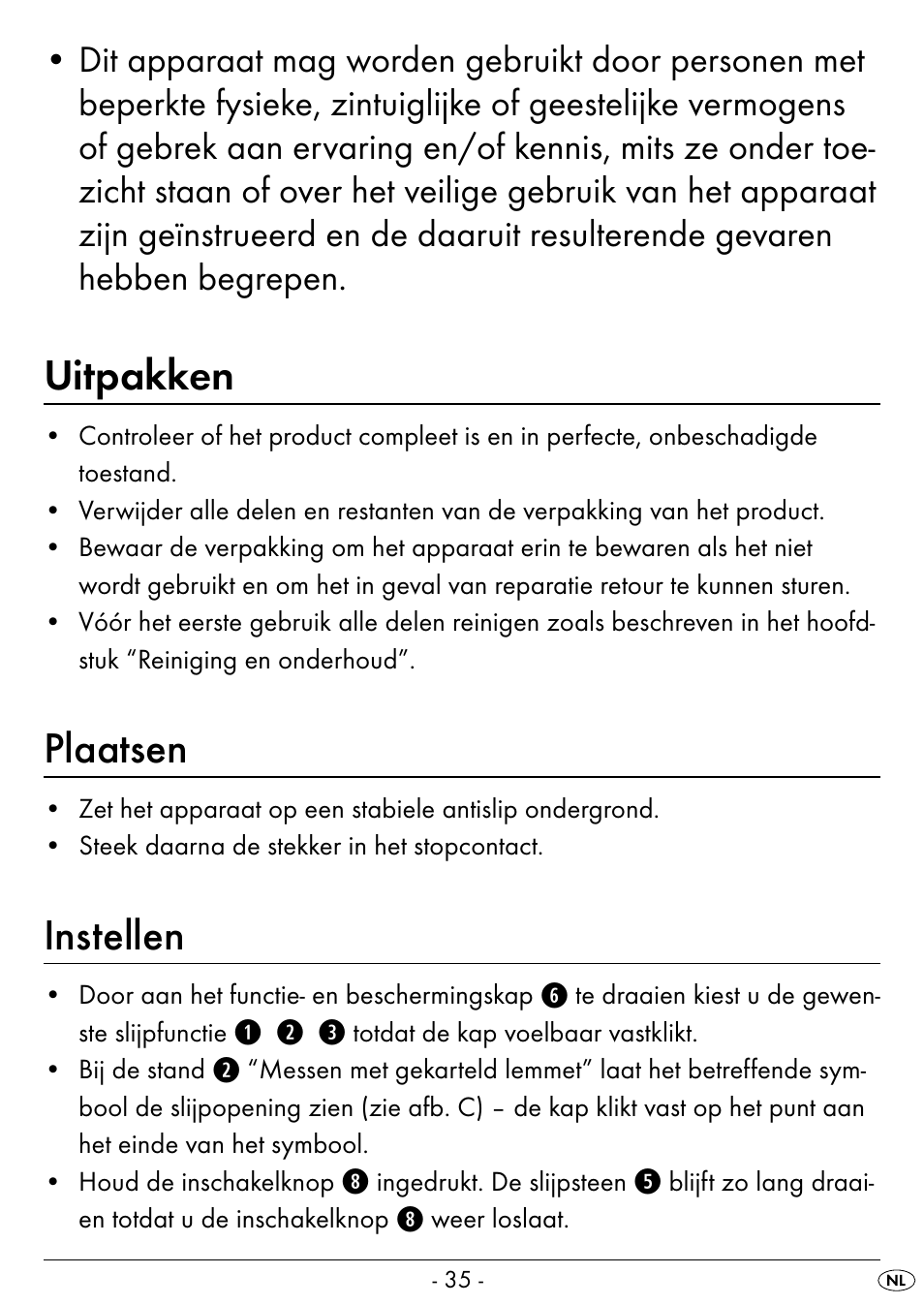 Uitpakken, Plaatsen, Instellen | Silvercrest SEAS 20 A1 User Manual | Page 38 / 54