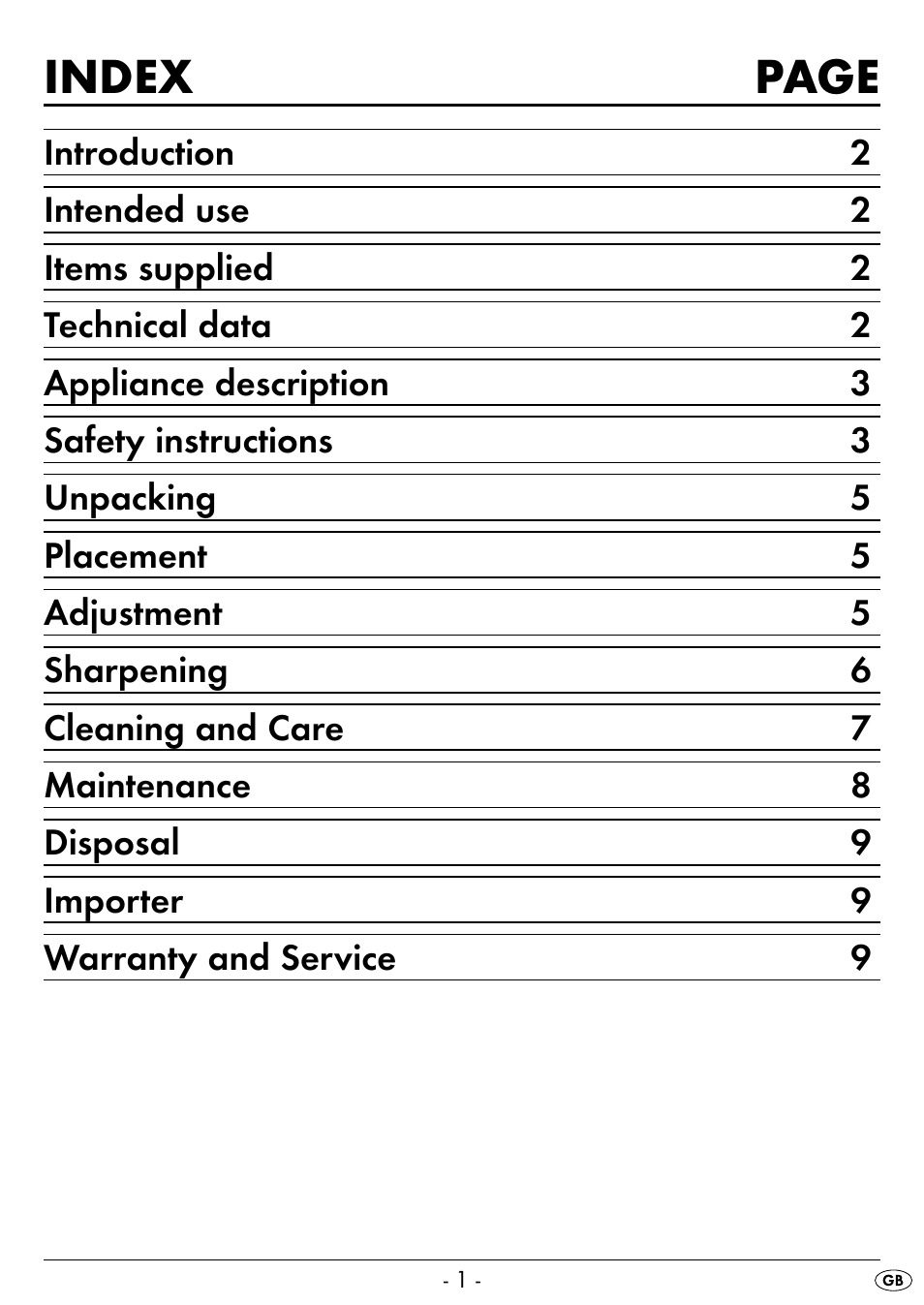 Index page | Silvercrest SEAS 20 A1 User Manual | Page 4 / 54