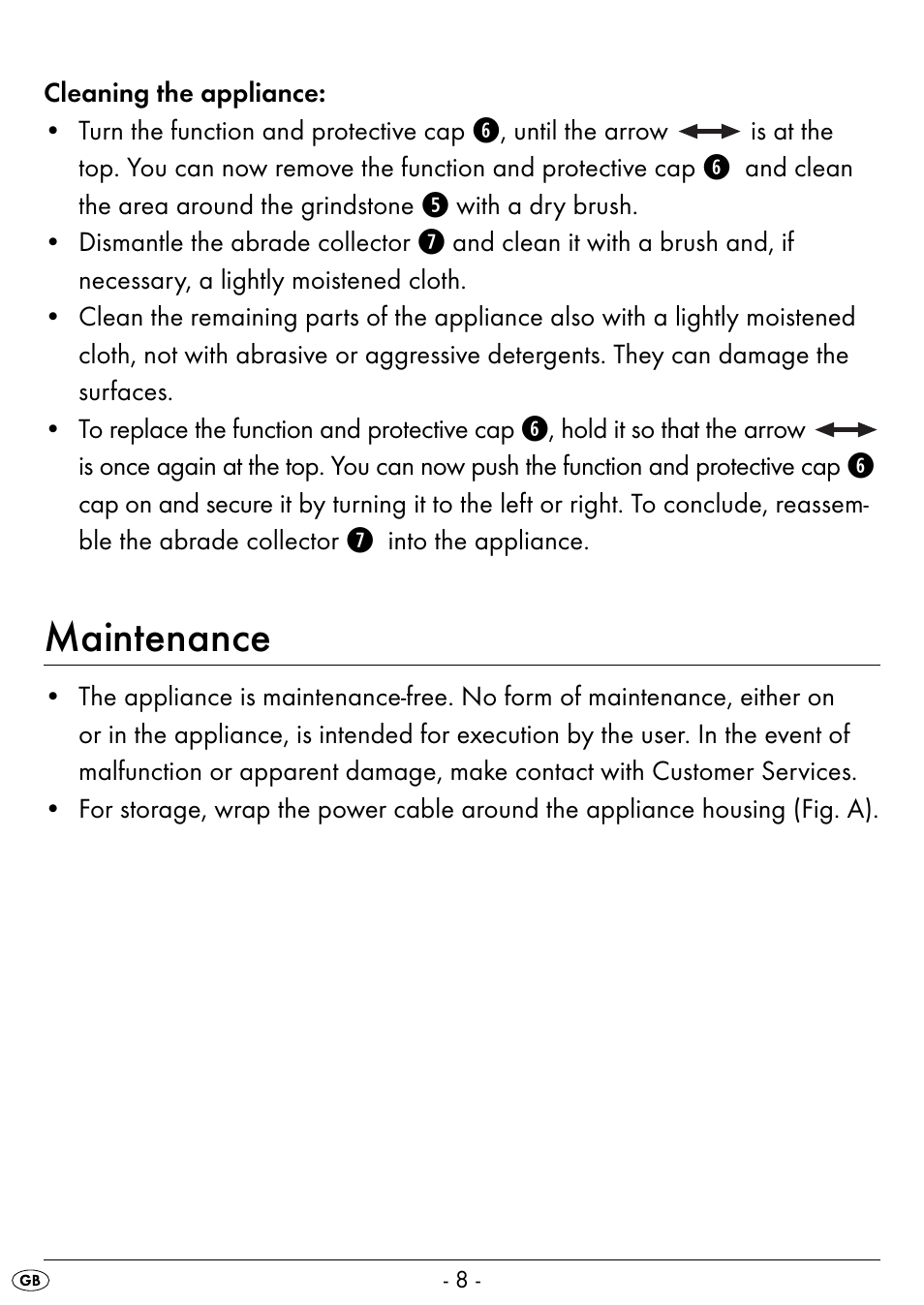 Maintenance | Silvercrest SEAS 20 A1 User Manual | Page 11 / 74