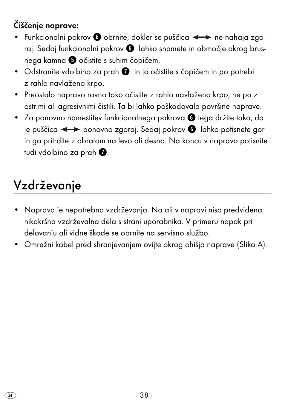 Vzdrževanje | Silvercrest SEAS 20 A1 User Manual | Page 41 / 74