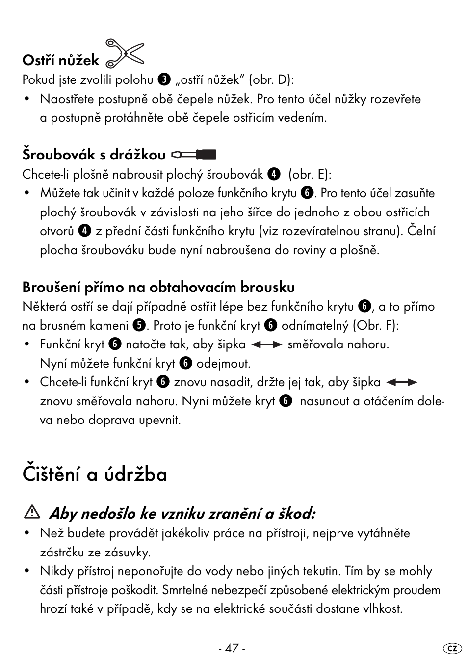 Čištění a údržba, Aby nedošlo ke vzniku zranění a škod | Silvercrest SEAS 20 A1 User Manual | Page 50 / 74