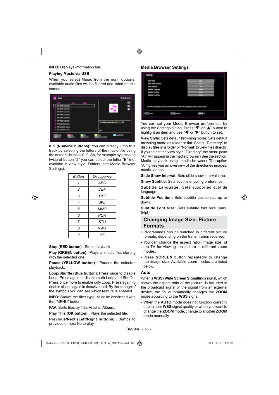 Changing image size: picture formats | Silvercrest LCD-TV 32111 User Manual | Page 18 / 33